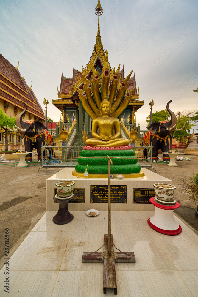 Buddha statue of Wat Tha Khae,The Temple of Lop Buri is a temple of Laos, Lao PDR, which emigrated in 200 years ago.