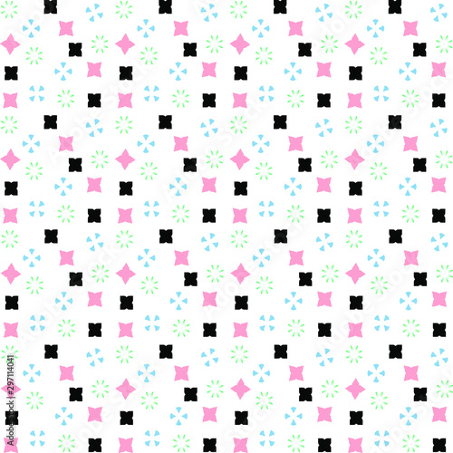 Pink Abstract Geometric Pattern graphic design with multicolour Art seamless pattern background, 