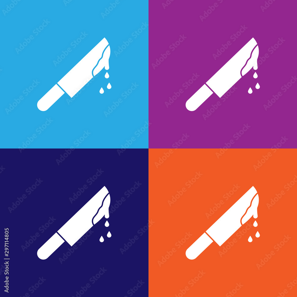 knife with blood icon. Element of ghost elements illustration. Thin line illustration for website design and development, app development. Premium icon knife with blood icon. Element of ghost elements illustration. Thin line illustration for website design and development, app development. Premium icon