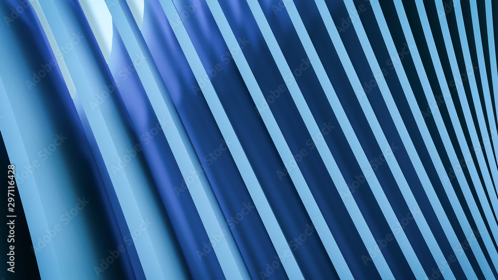 Obraz premium Abstract Blue Polygon wave pattern background