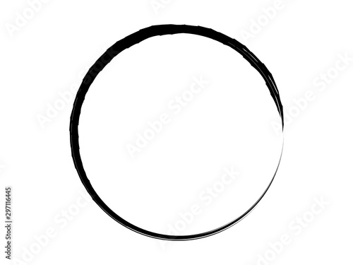 Grunge circle made for marking.Grunge oval shape made for your project.Grunge logo.