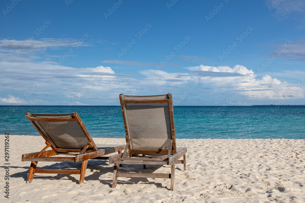 chairs on the beach of hanimaadhoo (maldives) chairs on the beach of hanimaadhoo (maldives)