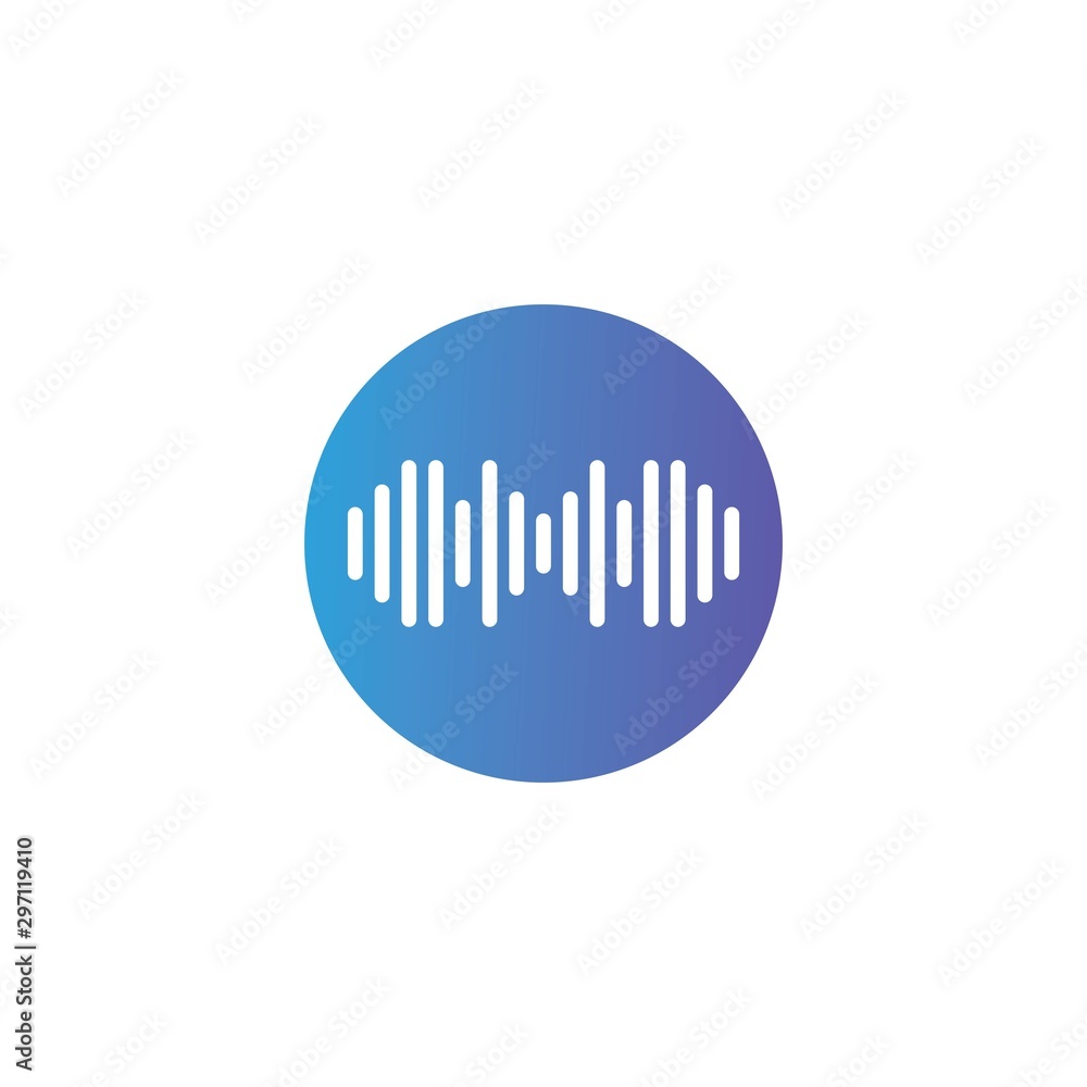 sound wave ilustration logo vector icon template sound wave ilustration logo vector icon template