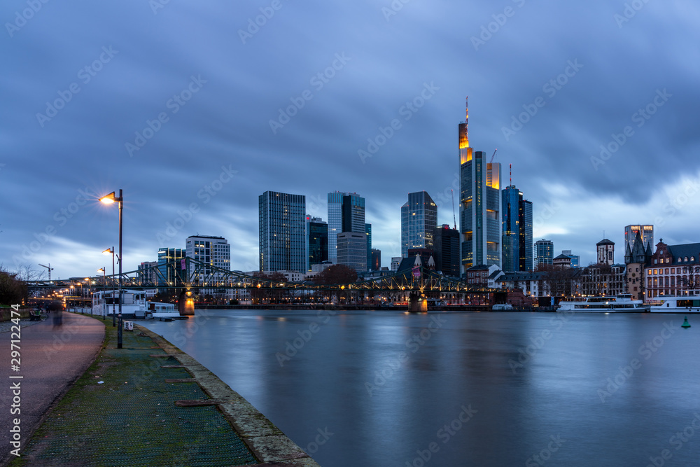 Cityscape of Frankfurt am Main.