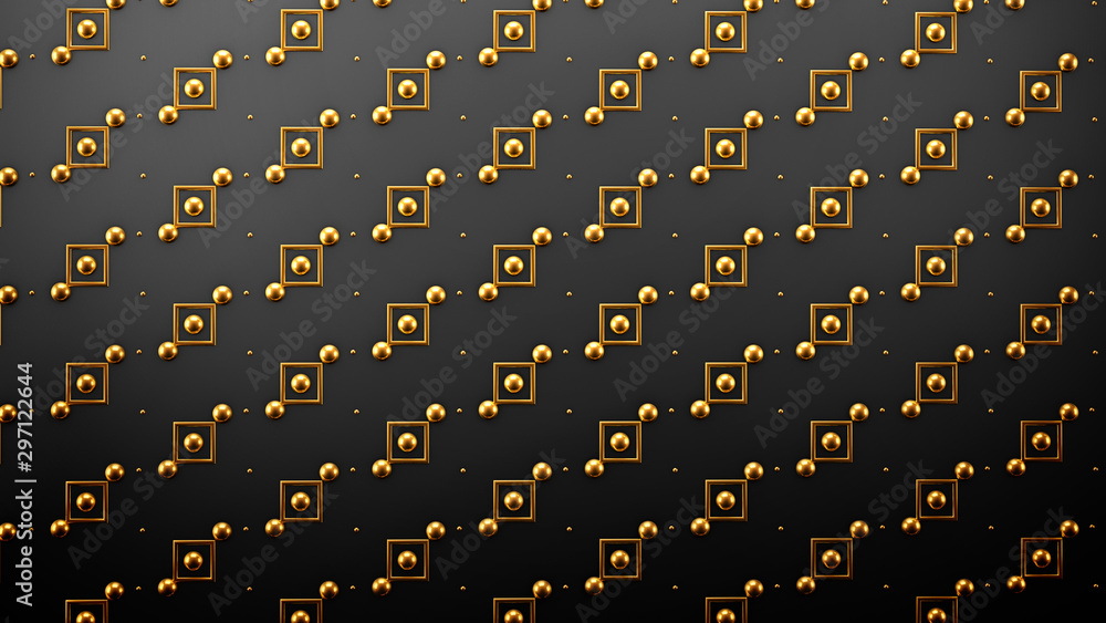 Fototapeta premium Interior pattern, architectural background. 3d illustration, 3d rendering.
