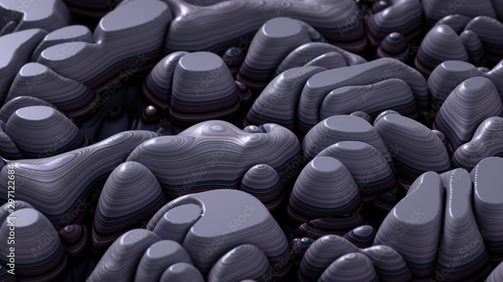 Obraz premium Soft, nice abstract background in bright colors. 3d illustration, 3d rendering.