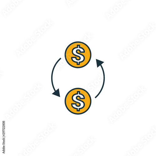 Direct Payment icon set. Four elements in diferent styles from fintech icons collection. Creative direct payment icons filled, outline, colored and flat symbols