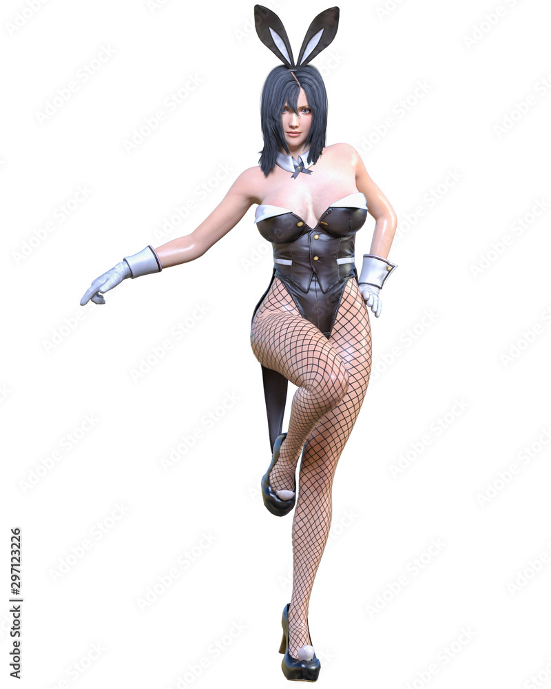 3D comics cosplay anime bunny girl. 3D comics cosplay anime bunny girl.