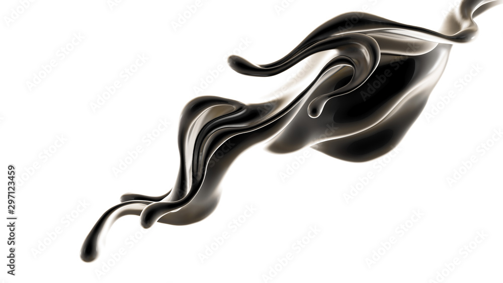 Splash fluid. 3d illustration, 3d rendering. Splash fluid. 3d illustration, 3d rendering.