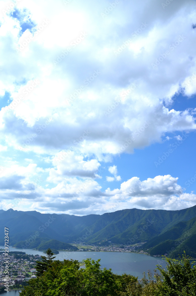 河口湖 山梨県南都留郡富士河口湖町の風景