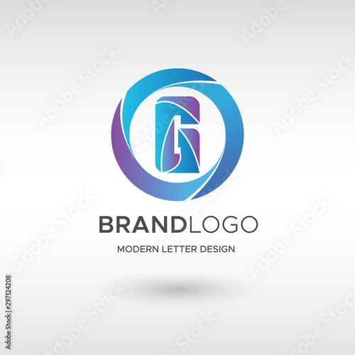 Free Download Premium Vector G Logo in gradation color variations. Beautiful Logotype design for company branding. Elegant identity design in blue - GFXLoad