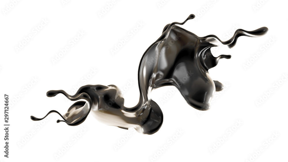 Splash fluid. 3d illustration, 3d rendering. Splash fluid. 3d illustration, 3d rendering.