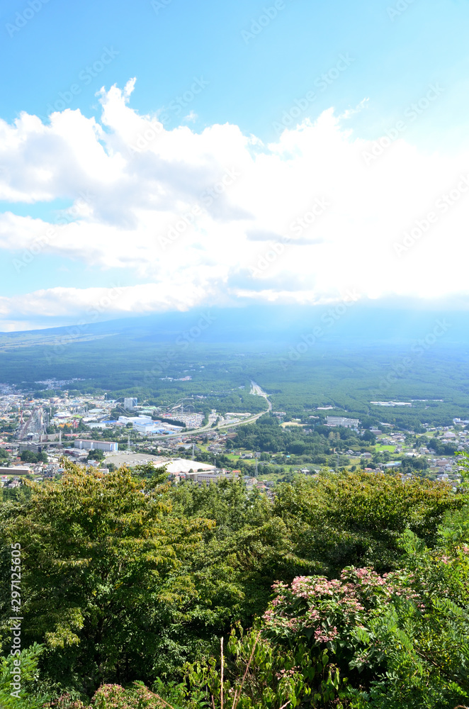 Obraz premium 山梨県南都留郡富士河口湖町の風景