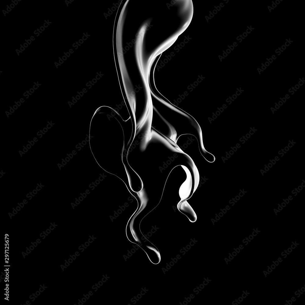 Splash fluid. 3d illustration, 3d rendering. Splash fluid. 3d illustration, 3d rendering.