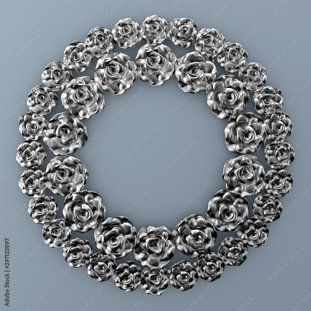 Fototapeta premium Elegant autumn background. 3d illustration, 3d rendering.