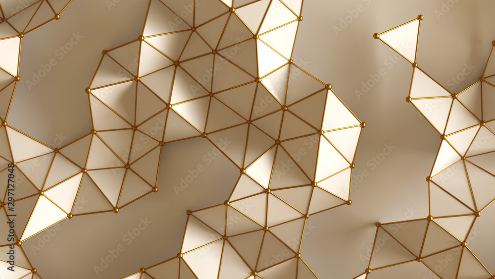 Fototapeta premium Interior pattern, architectural background. 3d illustration, 3d rendering.