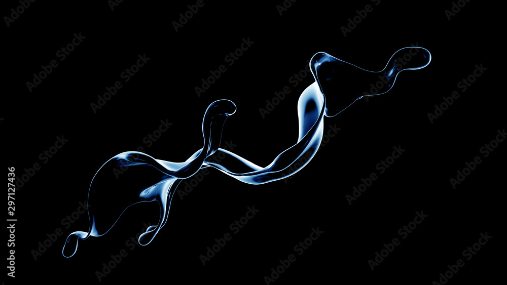Splash fluid. 3d illustration, 3d rendering. Splash fluid. 3d illustration, 3d rendering.