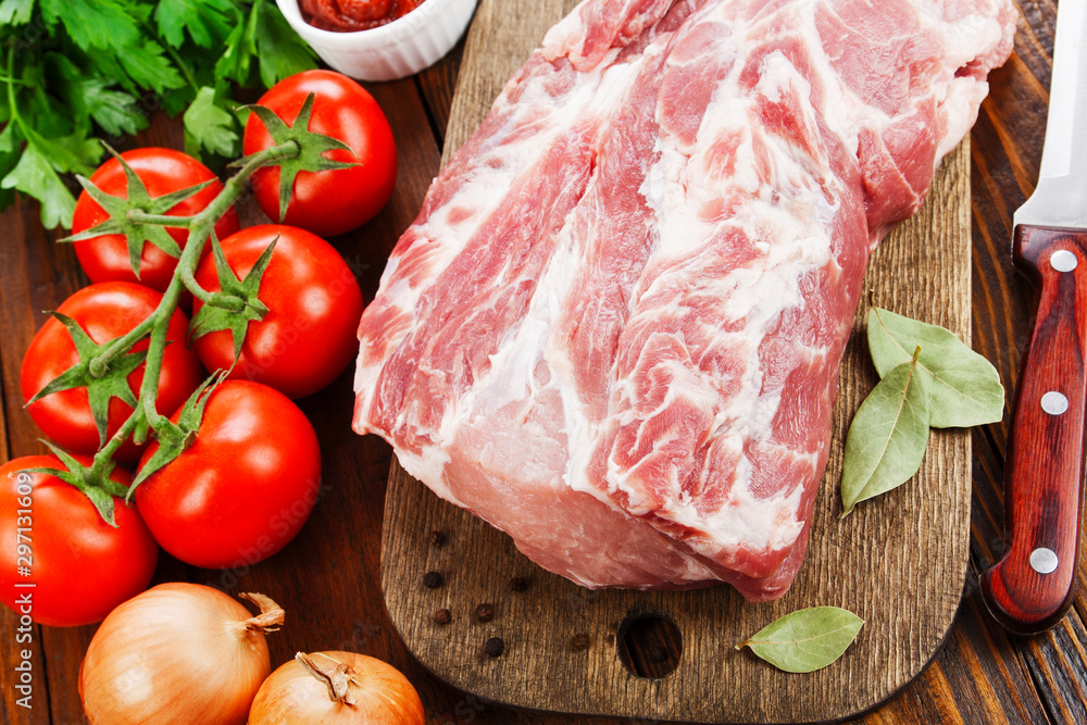 Raw meat pork Raw meat pork