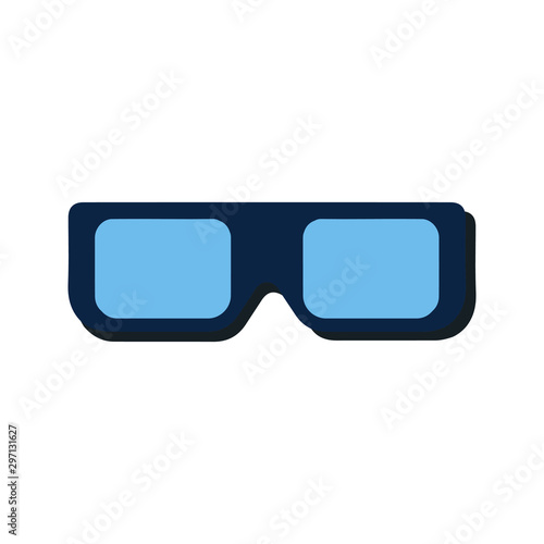 Color combination Cinema glasses icon