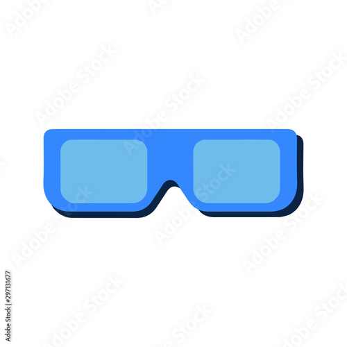 Color combination Cinema glasses icon
