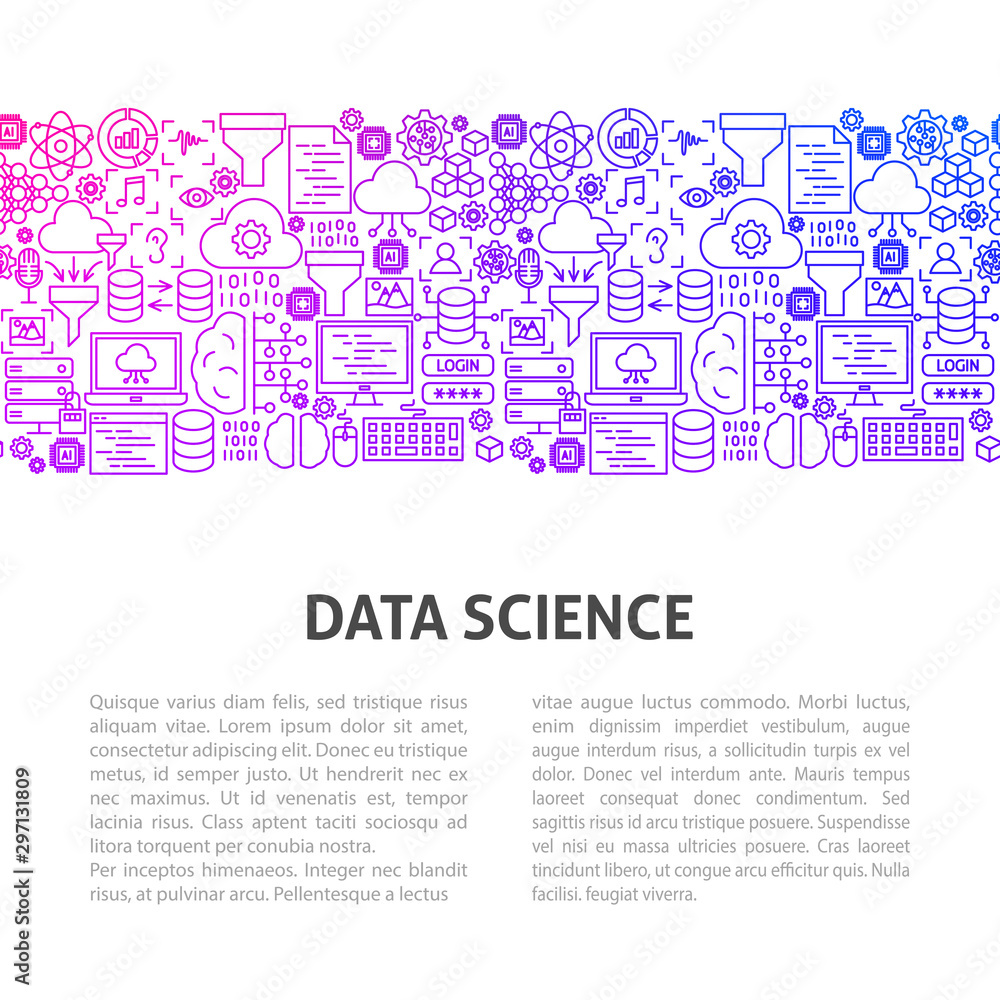 Data Science Line Design Template