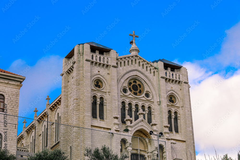 Main Facade View to the Nazareth Church, Israel