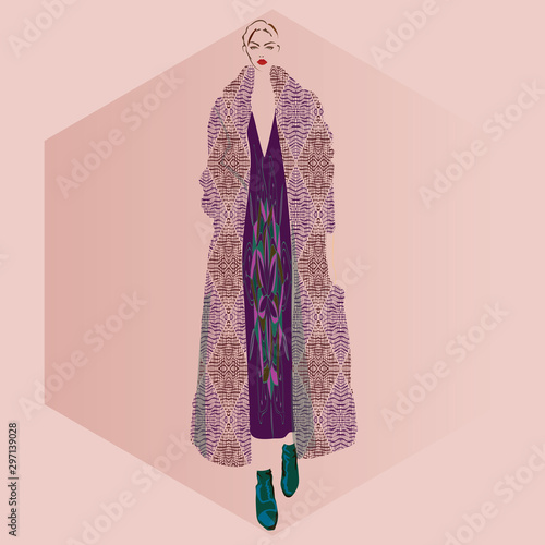 VECTOR FASHION ILLUSTRATION.