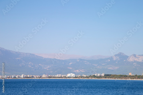 Antalya coast captured from the sea