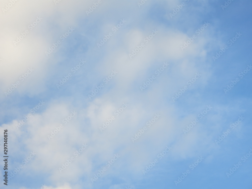 blue sky with white clouds