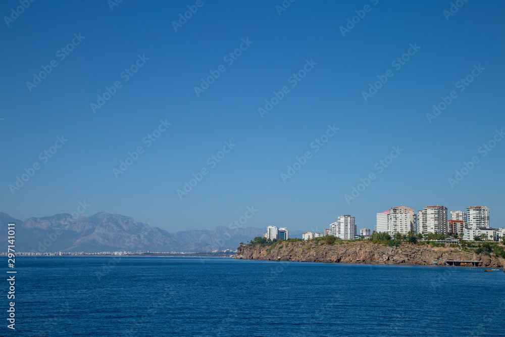 Antalya coast in the Mediterranean Sea