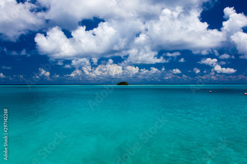 Tiny maldivian island