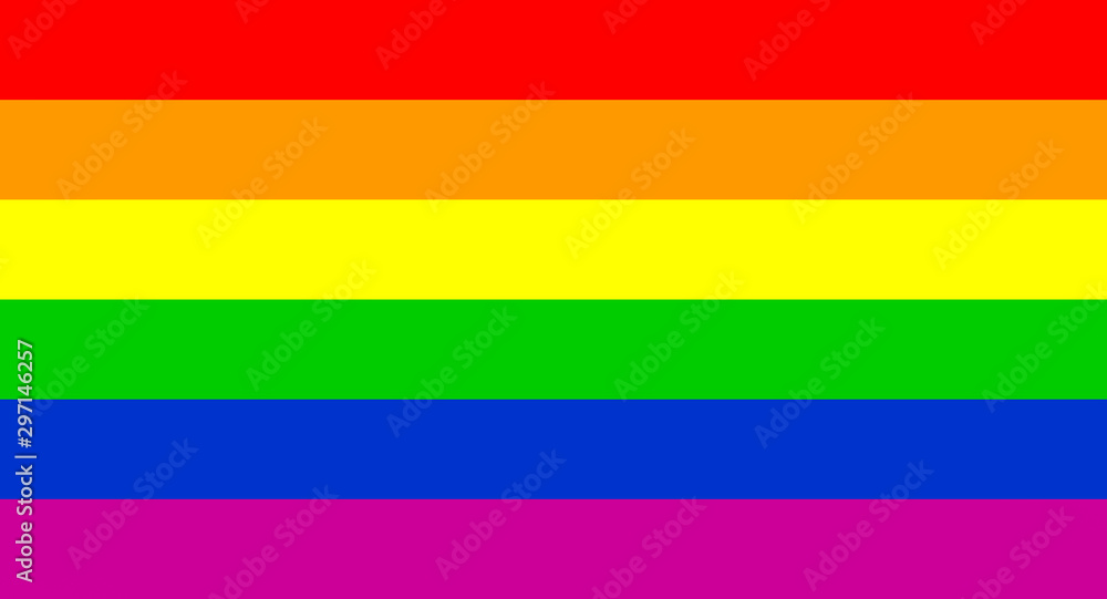 Rainbow flag, LGTB common sign.