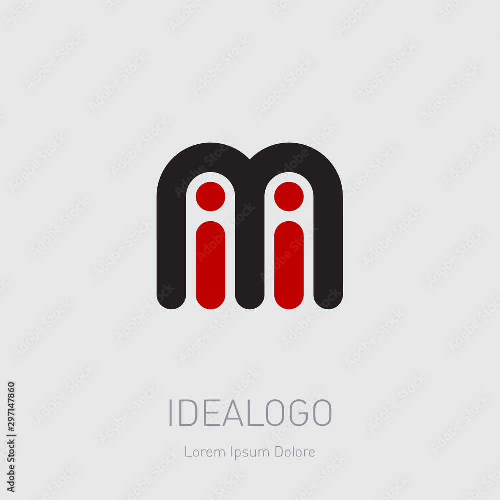 IMI initial logo. M and I initial monogram logotype. Vector design element or icon. - obrazy, fototapety, plakaty 