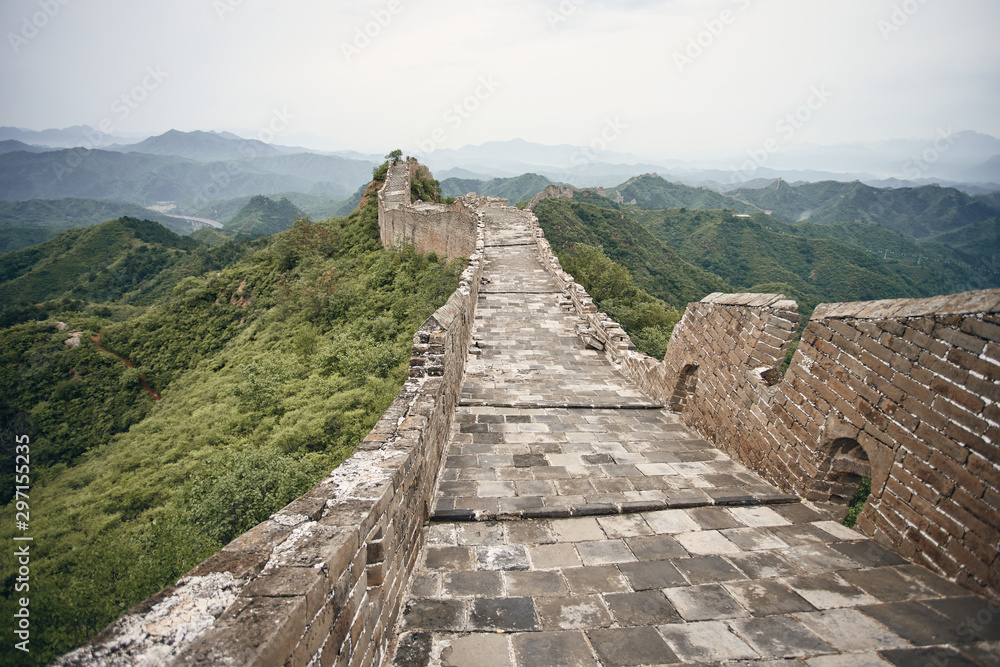 The Great Wall of China. Jinshanling section in Hebei Province, near Beijing.