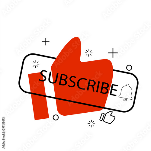 bell subscribe like icons modern liquid design