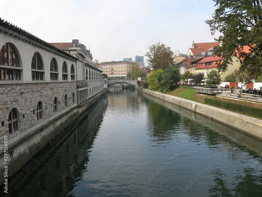 canal with water in Slovenia