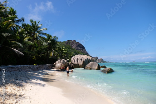 Paradise beach on the seychelles