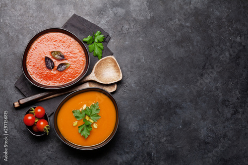 Tomato and pumpkin soup