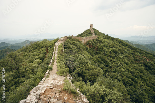 The Great Wall of China. Jinshanling section in Hebei Province, near Beijing. photo