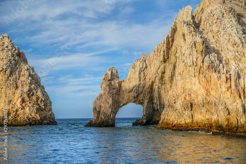 Icon arch and scenery along the coast of Cab San Lucas Mexico