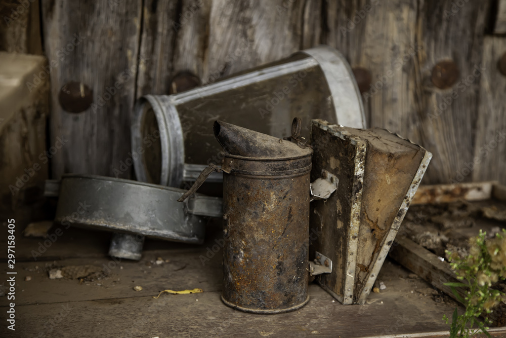 Old rusty oilcan Old rusty oilcan