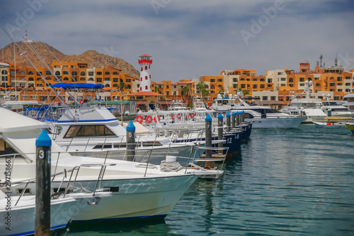 Sights of the marina in Cabo San Lucas Mexico