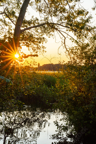 Sonnenuntergang am Scharmützelsee in Brandenburg