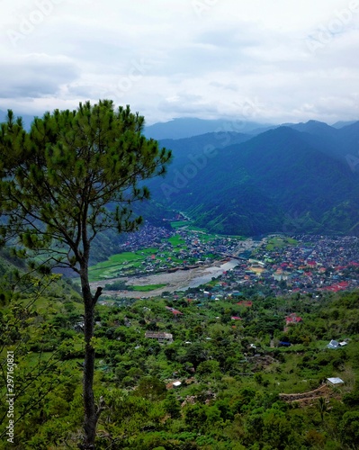 The quiet town of Bontoc in Mountain Province, Philippines photo