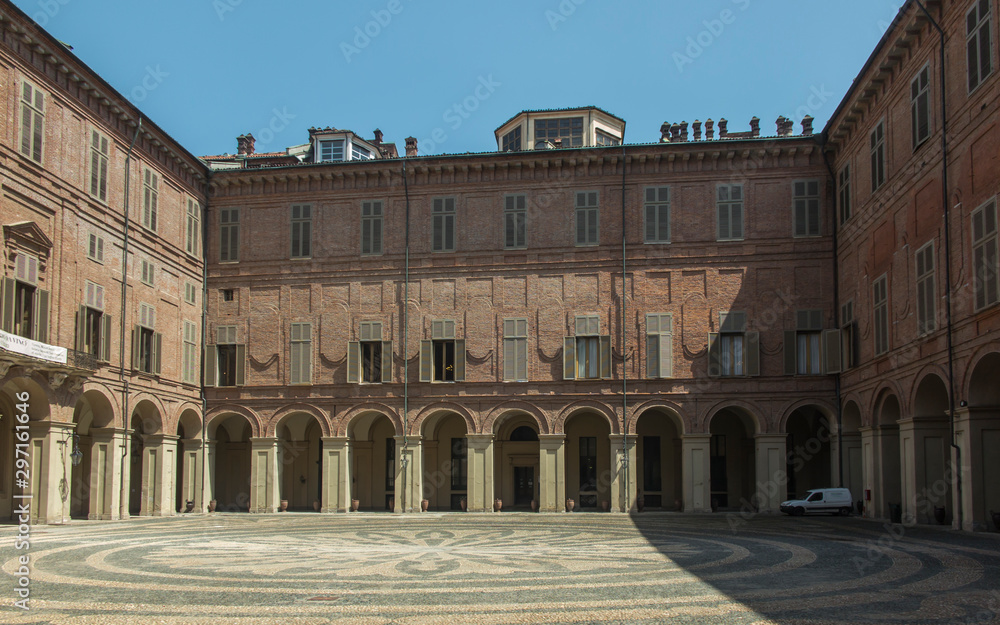 Courtyard of the Royal Palace in Turin