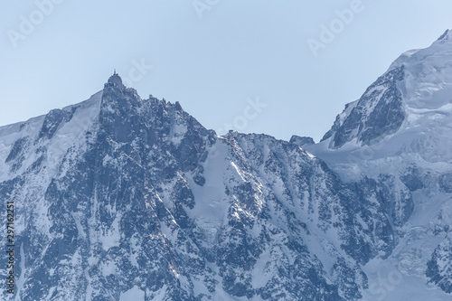peak of Aiguille du Midi above Chamonix © Pavel Rezac