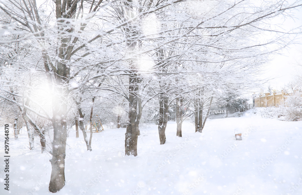 Winter Park. Landscape in snowy weather. January. Winter Park. Landscape in snowy weather. January.