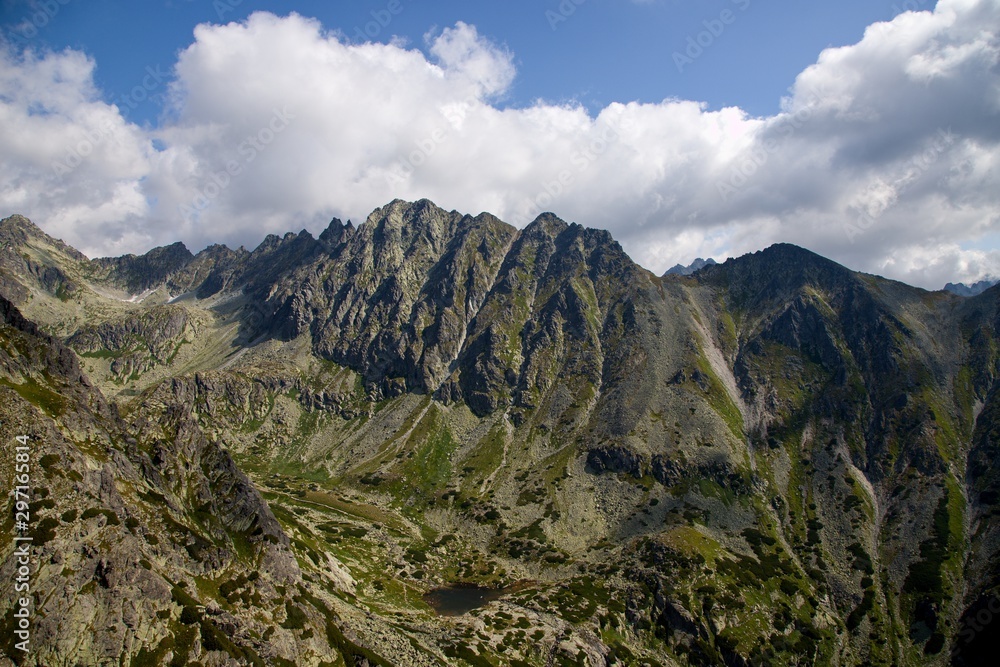 View from Koprovsky peak in High Tatras National park, Slovakia