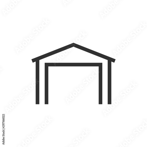Storage icon in flat style ...
