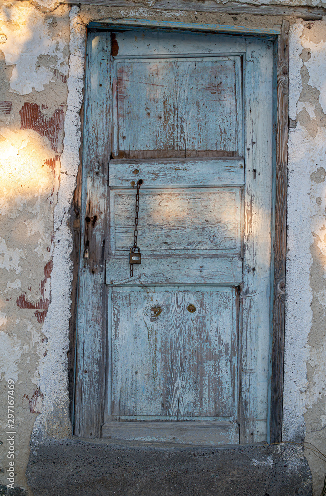 old paint deformed village house door old paint deformed village house door
